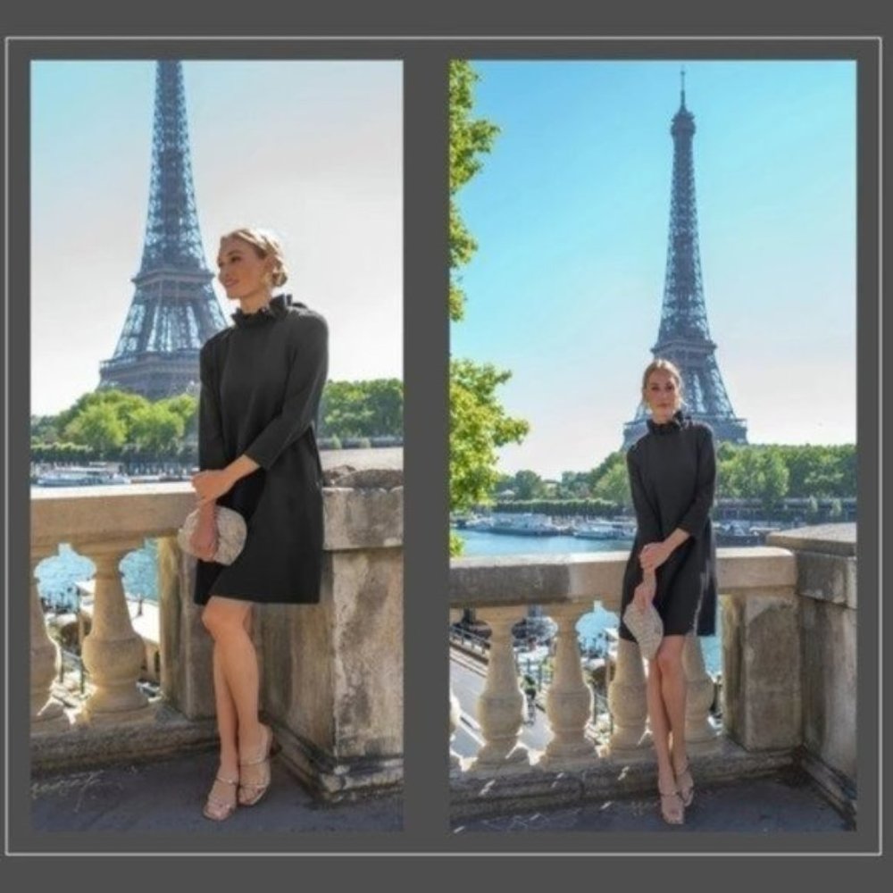 Tuckernuck | NEW Black Daphne Three-quarter Sleeve Mini Dress Size XL